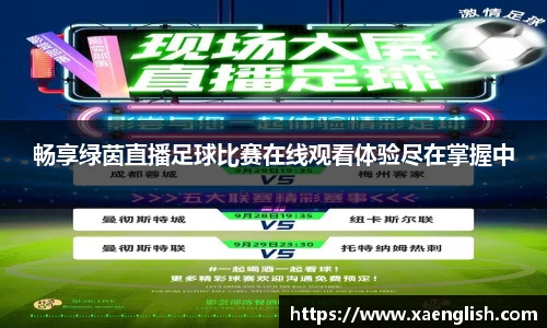 畅享绿茵直播足球比赛在线观看体验尽在掌握中