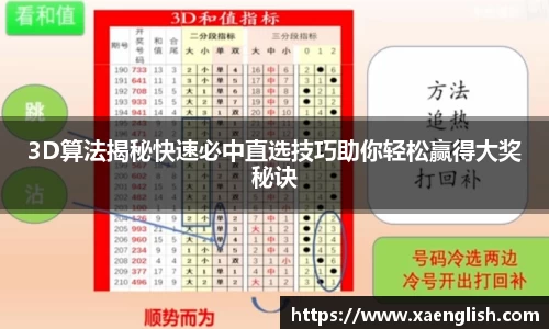 3D算法揭秘快速必中直选技巧助你轻松赢得大奖秘诀