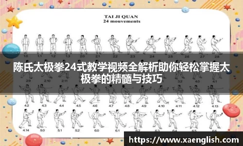 陈氏太极拳24式教学视频全解析助你轻松掌握太极拳的精髓与技巧